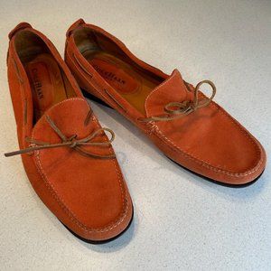 Cole Haan Penny Loafer Moccasin Suede Leather Burnt Orange Women’s Size 10